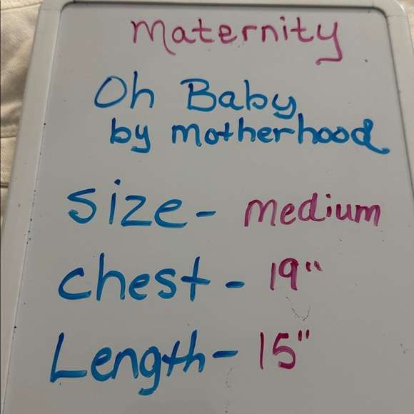 White Cropped Denim Jacket Motherhood Maternity Size M Button Front Stretch - Picture 5 of 5